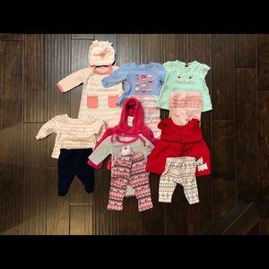 0-3 Month Baby Girl Clothing Lot